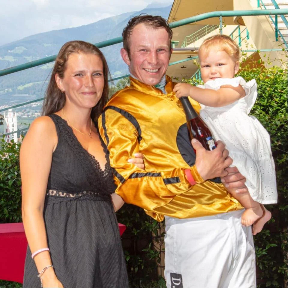 Dominik Pastuszka with his wife