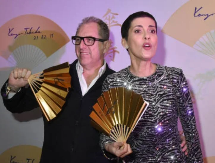 Frédéric Cassin with his wife Cristina Córdula
