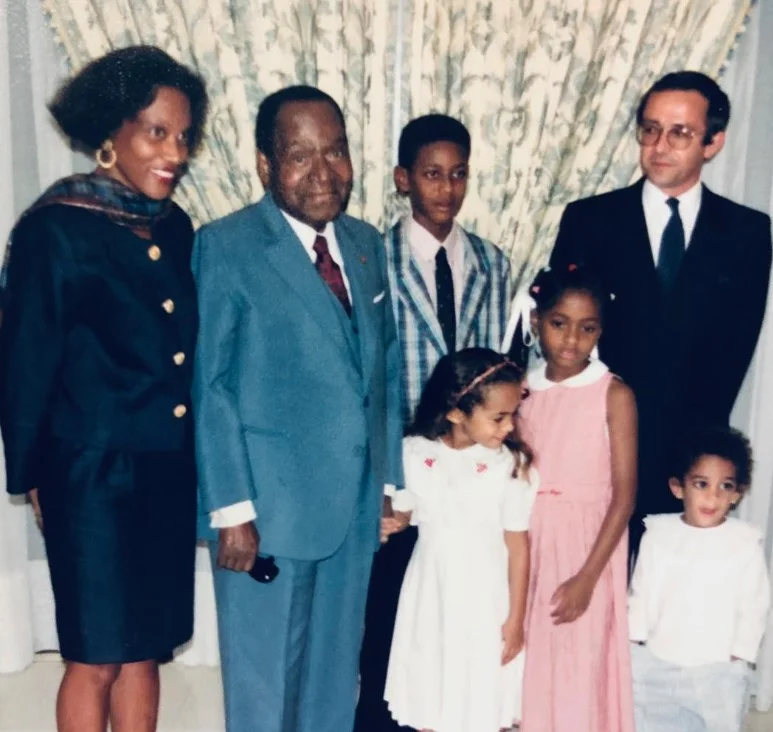 Gabrielle Lemaire's childhood image with her family members