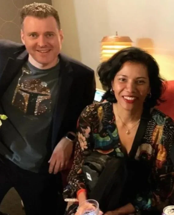 Hanako Williams with her husband