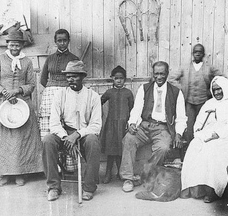 Harriet Tubman with her family members