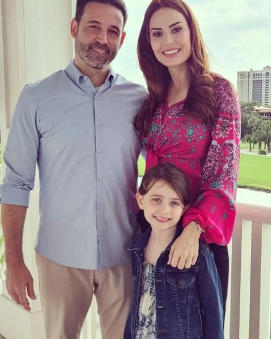 Heather Zumarraga with her husband and kid
