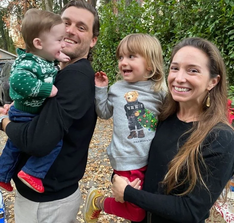 Jack Krawczyk with his wife & kids