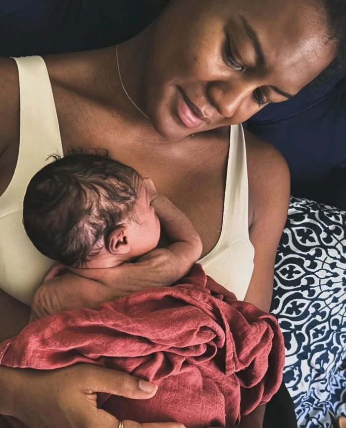 Janai Norman with her third child
