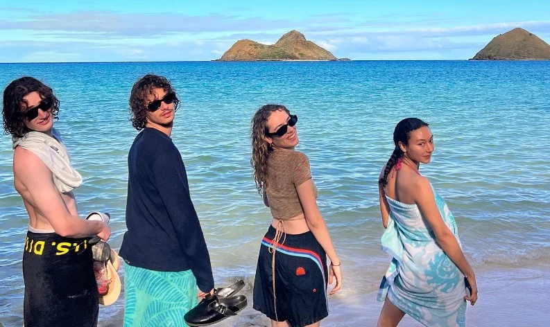 Jaya Harper with her friends