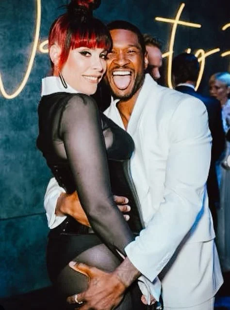 Jennifer Goicoechea with her husband Usher