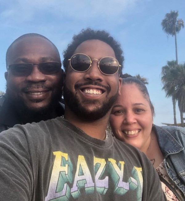 Jharrel Jerome with his parents