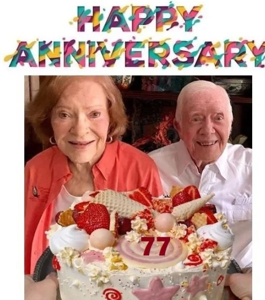 Jimmy Carter with his wife
