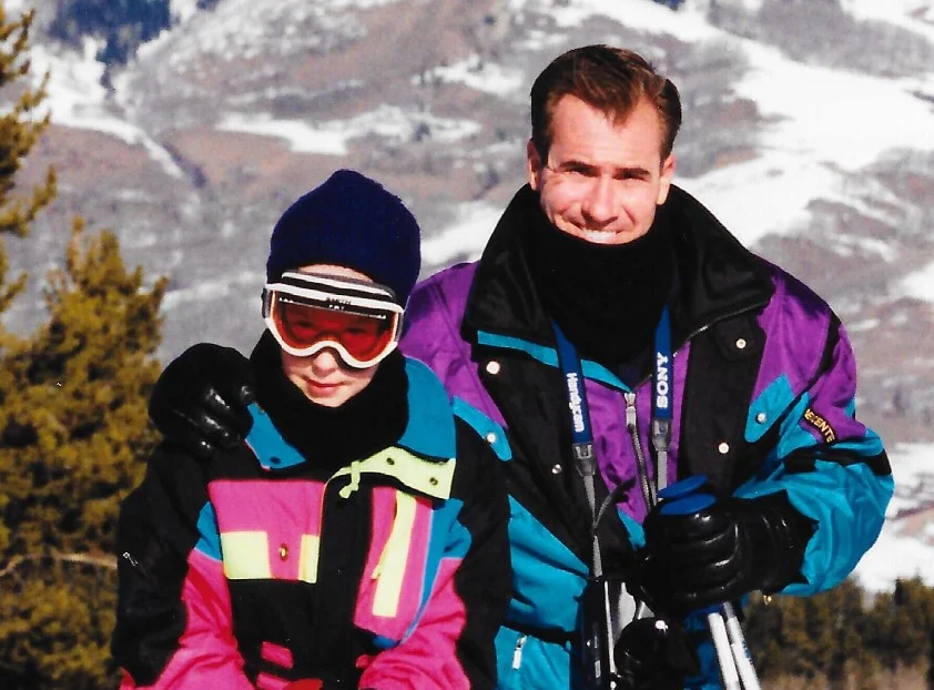 John Kirby with his daughter