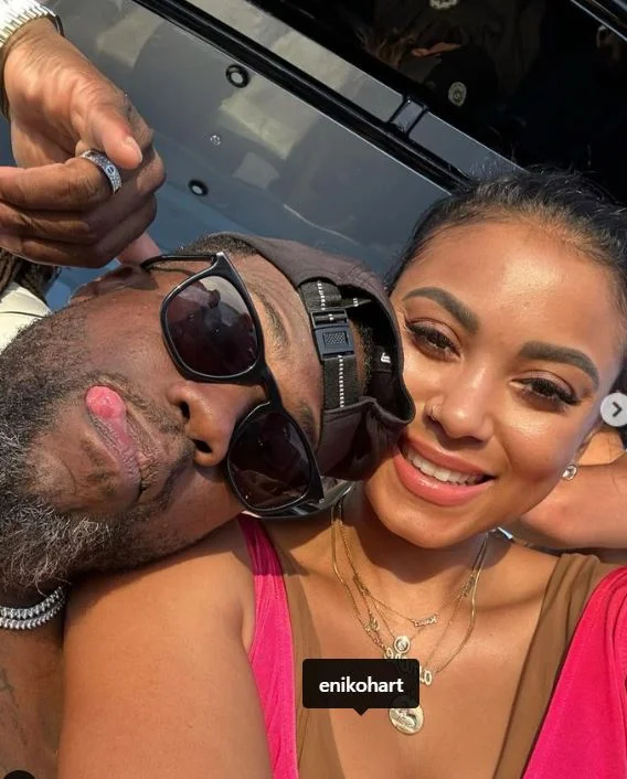 Kevin Hart with his friend
