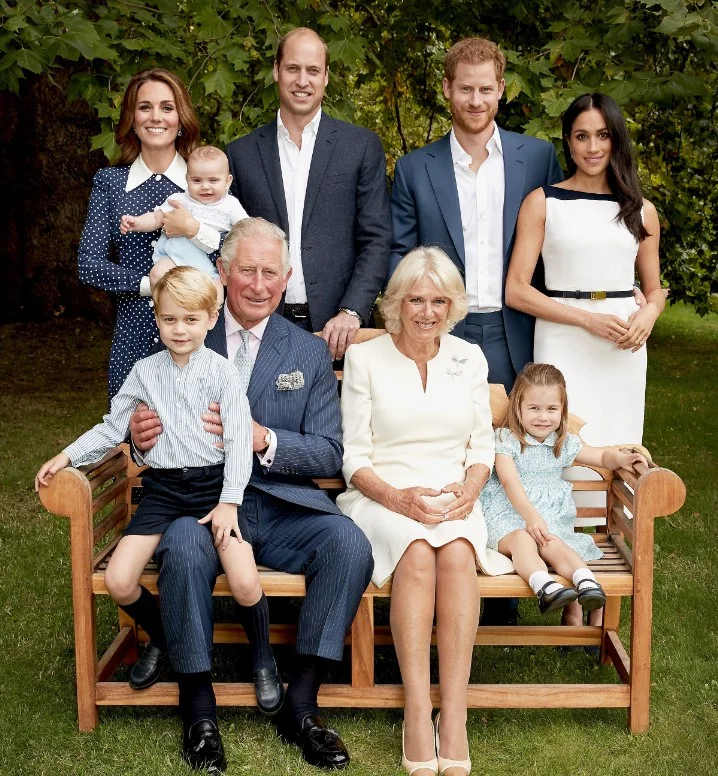 King Charles with his family members