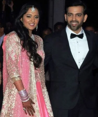 Kush Sinha with his wife