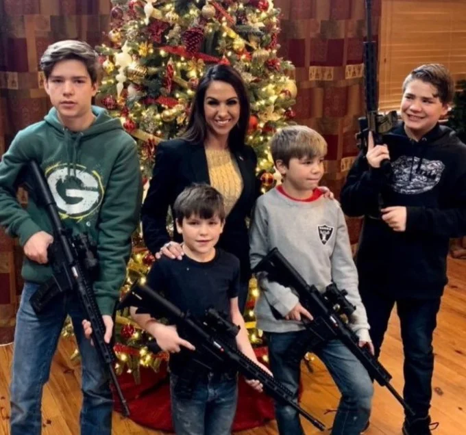 Lauren Boebert with her sons