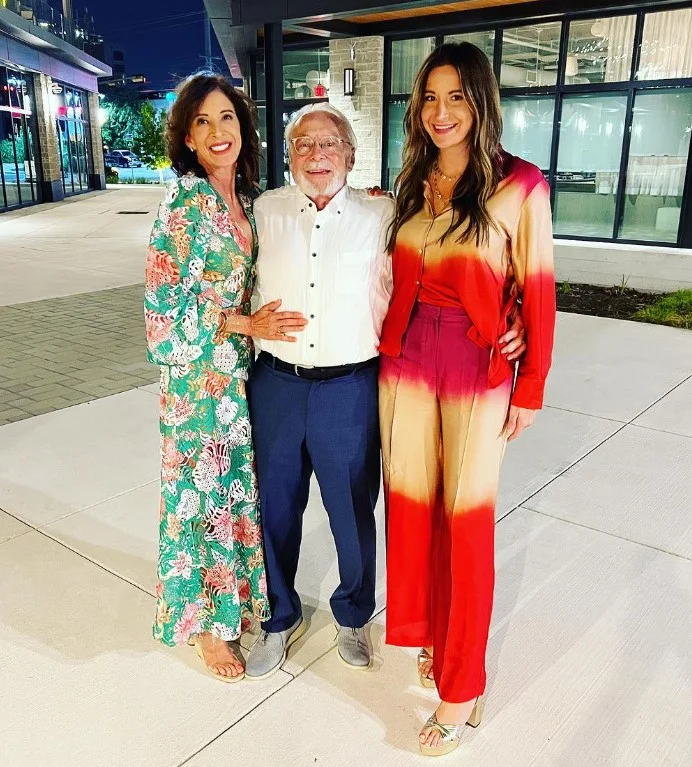 Maggie McKethan with her parents