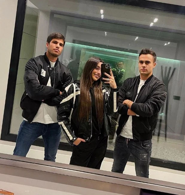 Marta Diaz with her friends