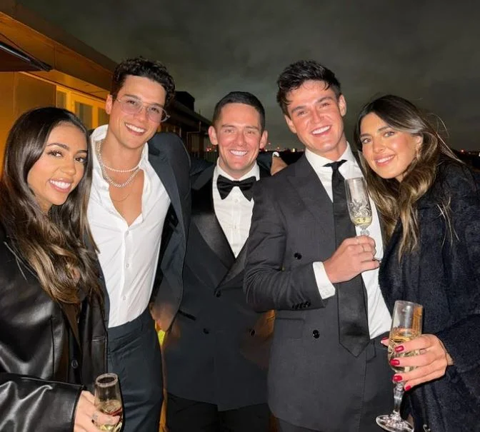 Miles Nazaire with friends