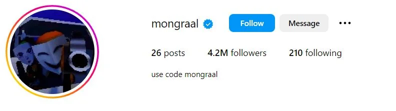 Mongraal's IG Profile