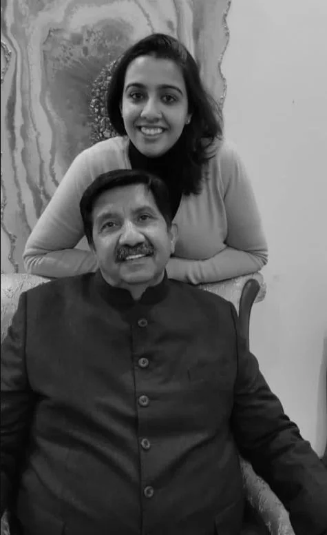 Mukesh Agnihotri with his daughter Aastha Agnihotri
