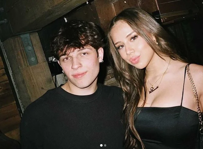 Nick Sturniolos with his friend Fernanda Ramirez