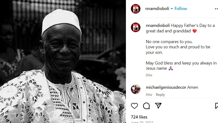 Nnamdi Oboli father