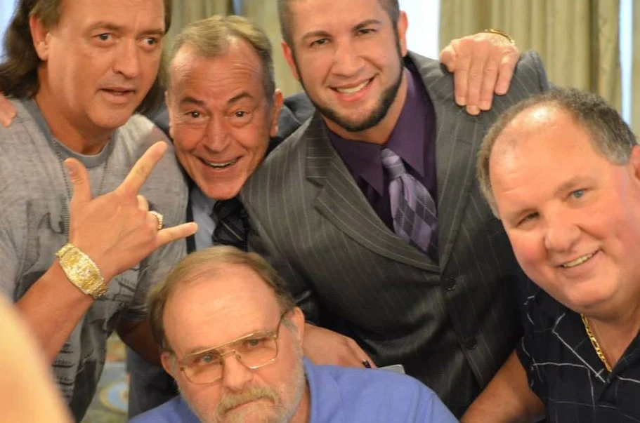 Ole Anderson with his friends