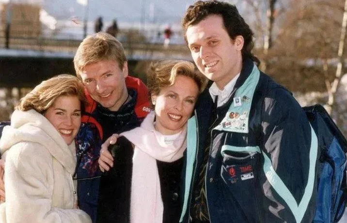 Phil Christensen with his ex-wife and friends