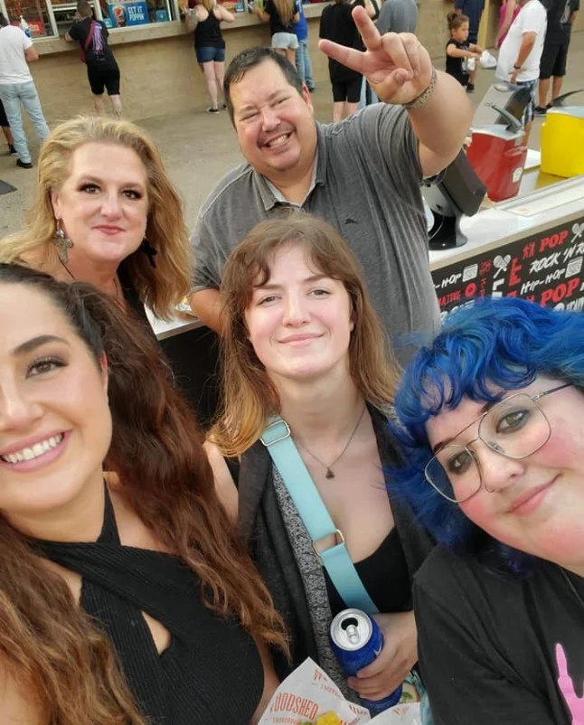Reagan Reece with her family members