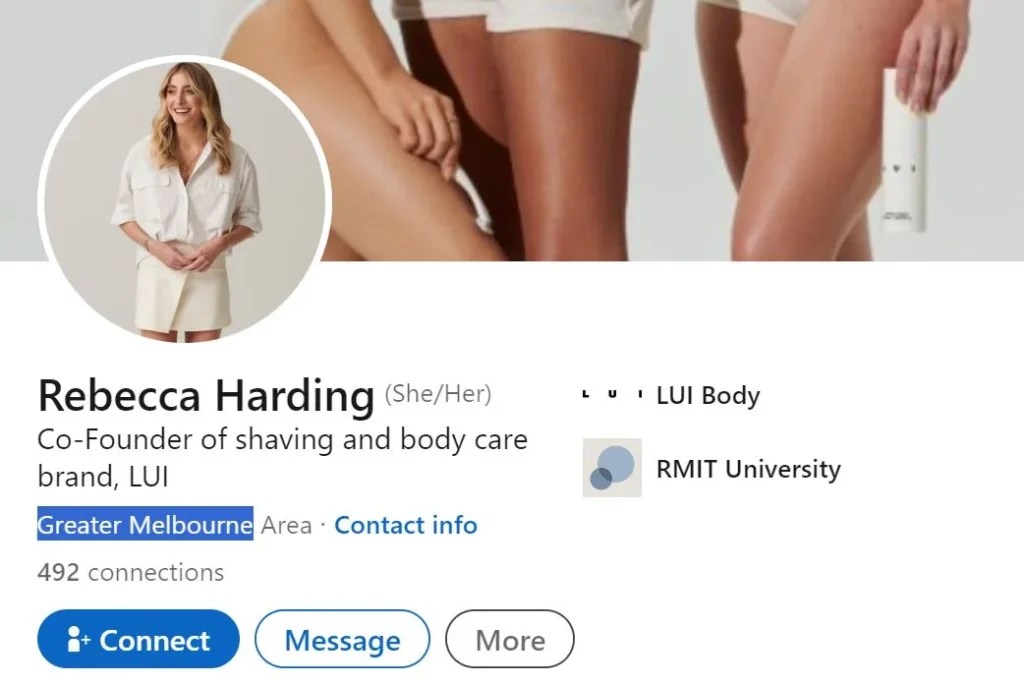 Rebecca Harding's LinkedIn