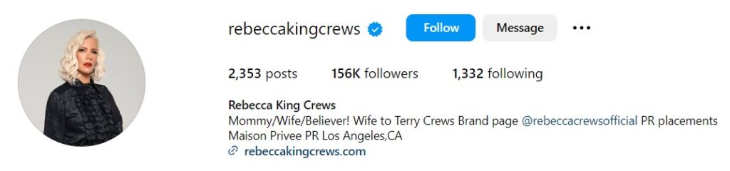 Rebecca King-Crews's Instagram