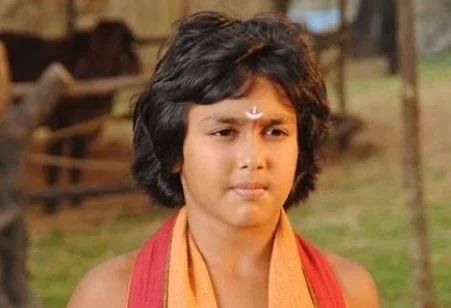 Rudhraksh Jaiswal's childhood picture playing the role in Mahabharata as Sahadeva