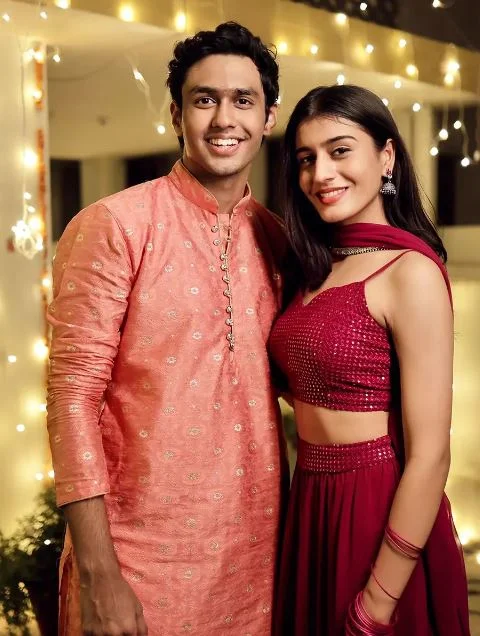 Rudhraksh Jaiswal with his co-actor
