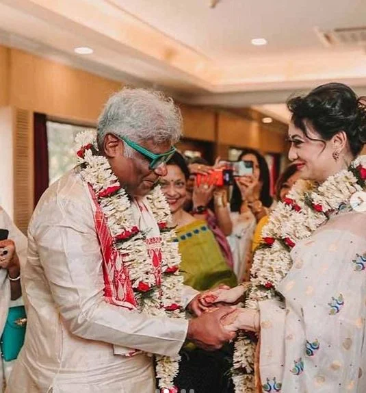 Rupali Barua marriage picture with her second husband