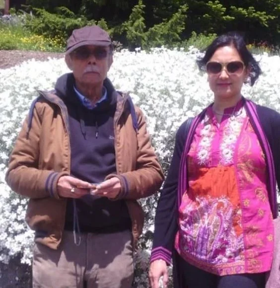 Rupali Barua with her father