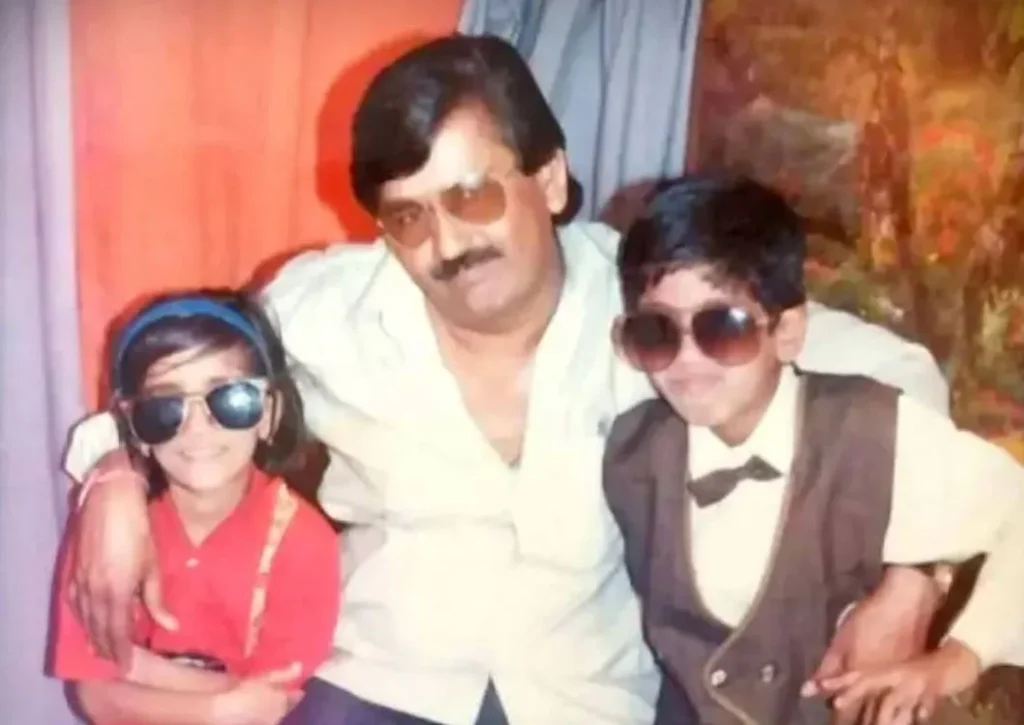 Shobhanath Pandey with his kids