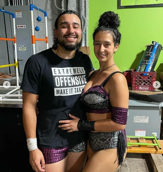 Sofia Castillo with her friend Jay Sky