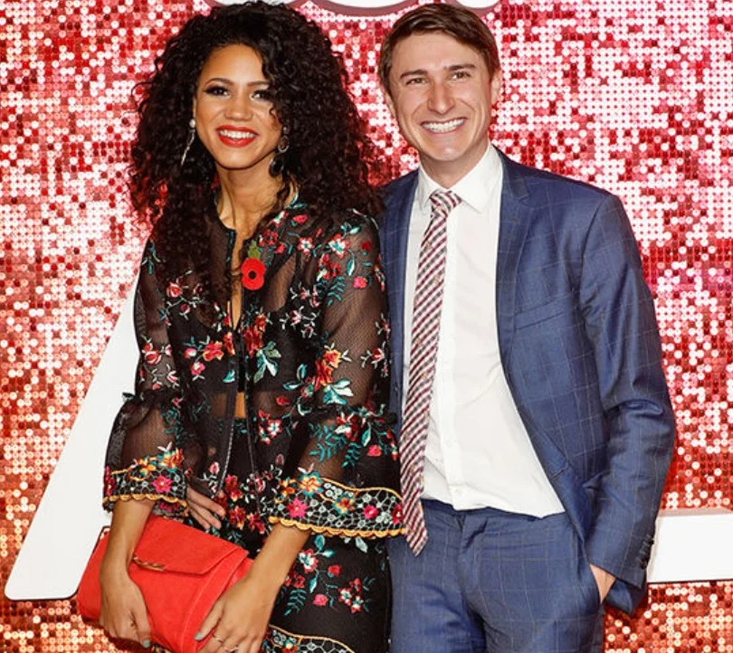Tom Rosenthal with his ex-girlfriend Vick Hope