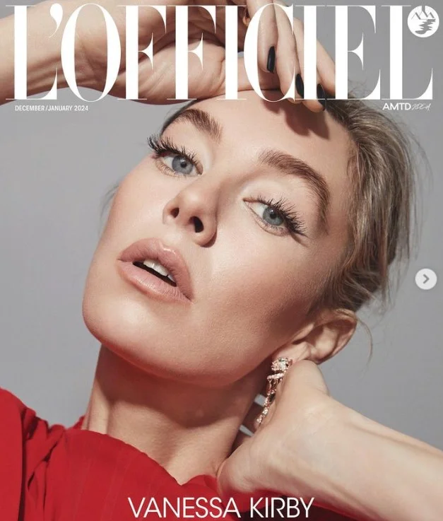 Vanessa Kirby featured in L'OFFICIEL January 2024 global cover