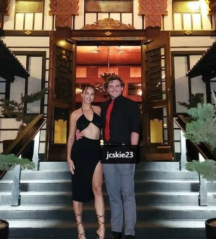 Vinessa Vidotto with her husband