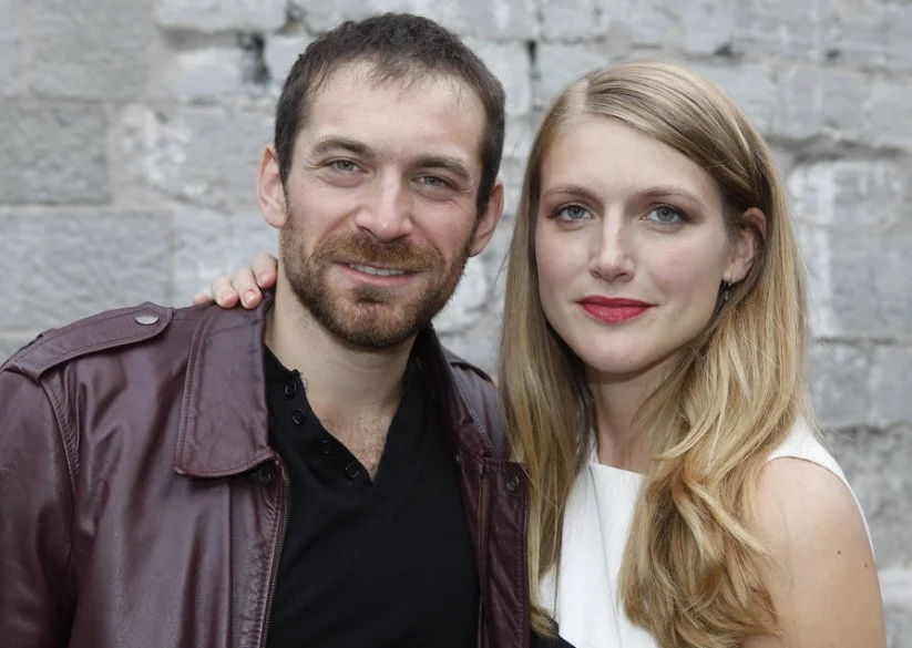Arieh Worthalter with his co-star Charlotte Vandermeersch