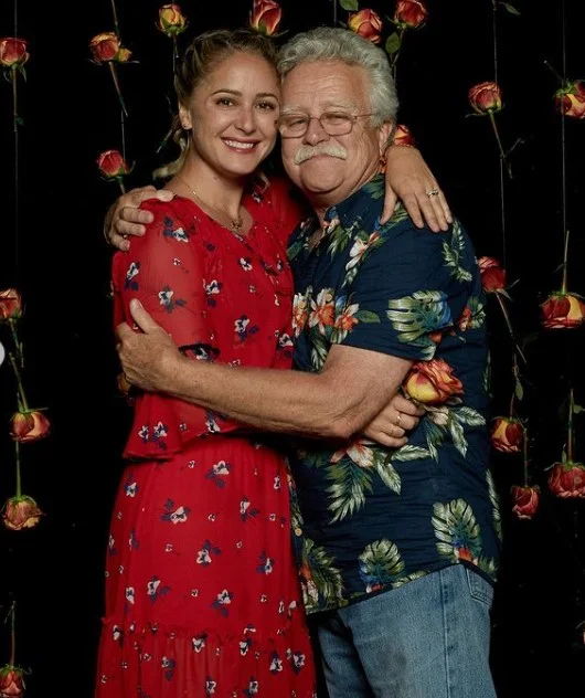 Brooke Williamson with her dad