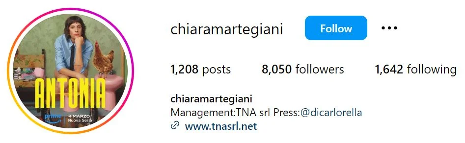 Chiara Martegiani's Instagram