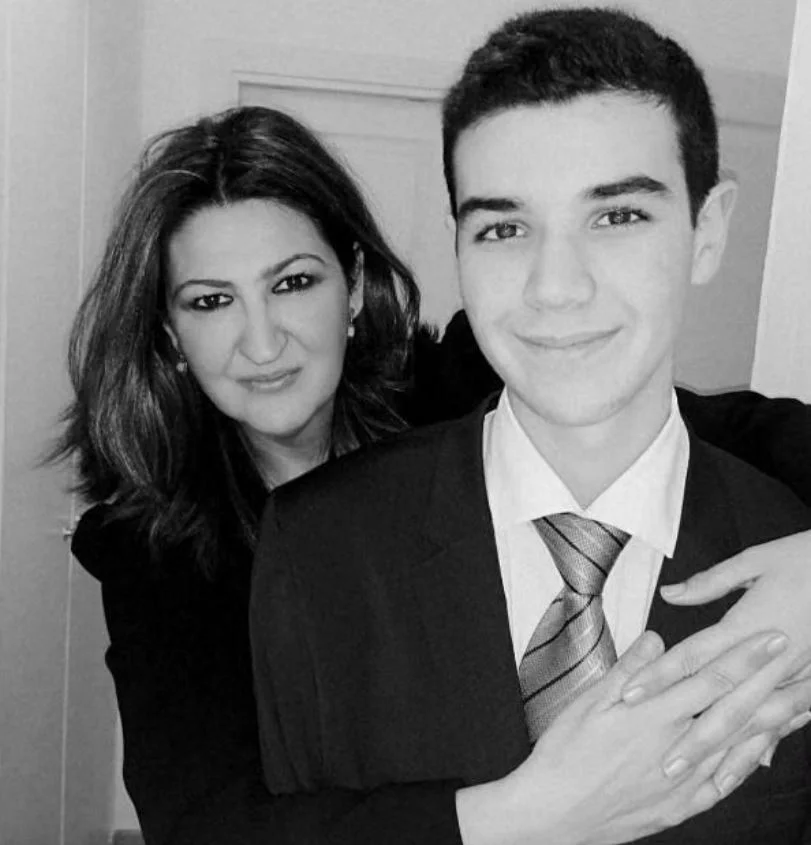 Cruz Morcillo and her son