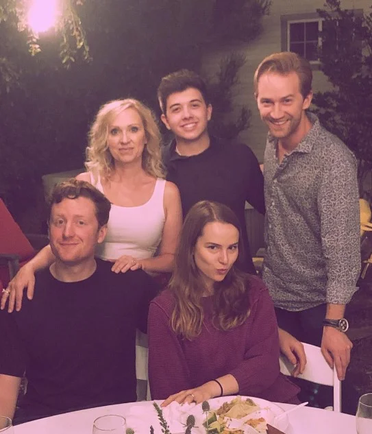 Griffin Cleverly with his family members