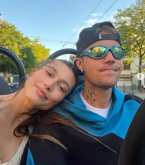Hailey Bieber with her partner Justin Bieber