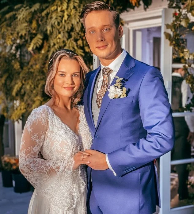 Julia Chatys with her husband