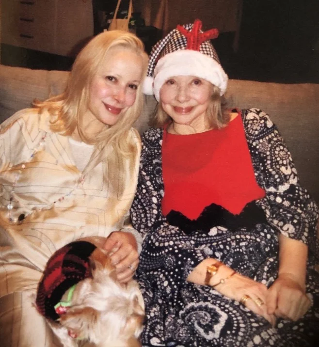 Kennya Baldwin with her mother