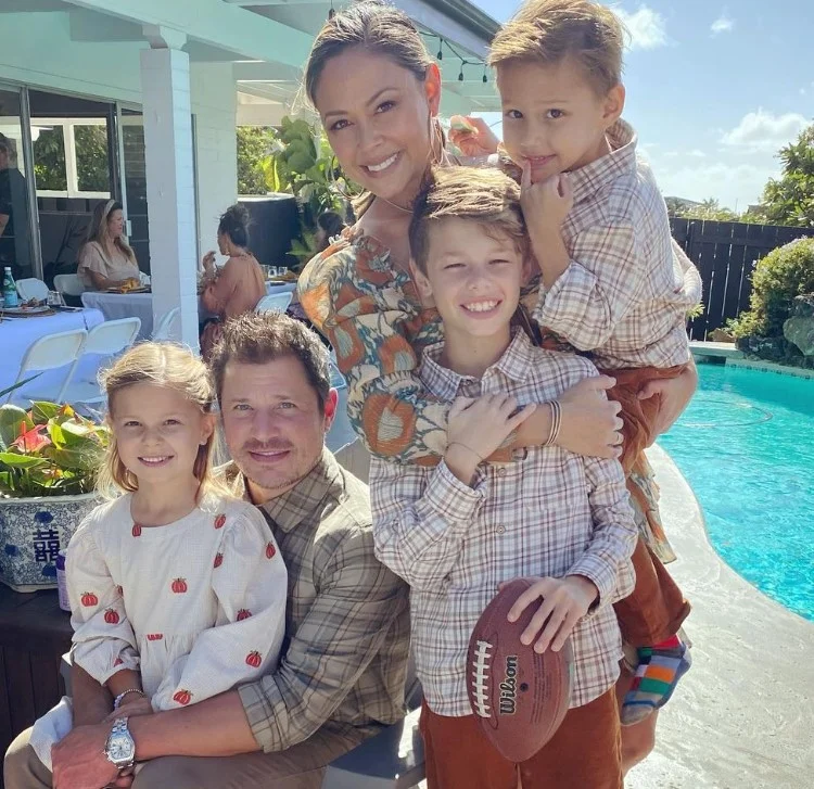 Vanessa Lachey with her husband and kids
