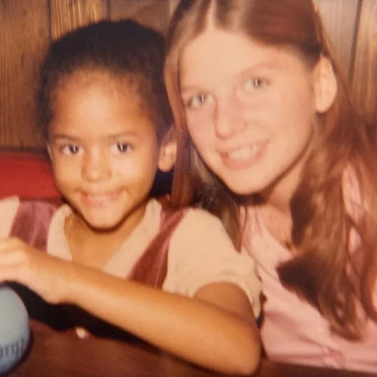 Young Persia White with mother
