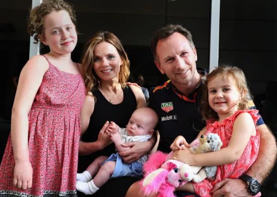 christian horner's wife and kids